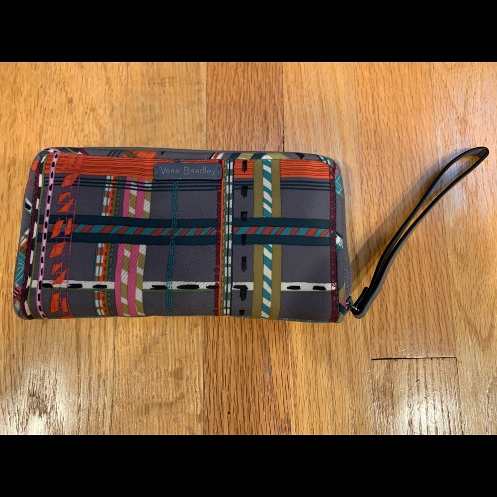 Vera Bradley plaid Wristlet